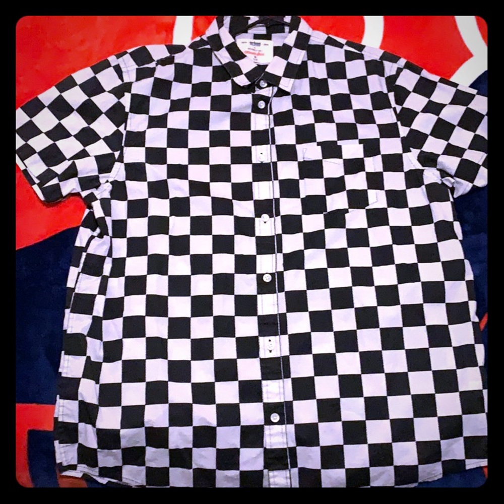 Casual checkered button down